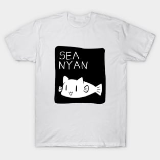 Sea Nyan | Hiyori's long tee T-Shirt